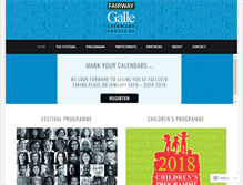 Tablet Screenshot of galleliteraryfestival.com